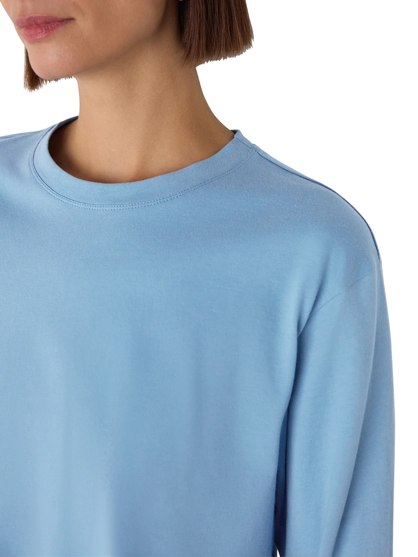 Relaxed Long Sleeve Tee Blue - Image 4