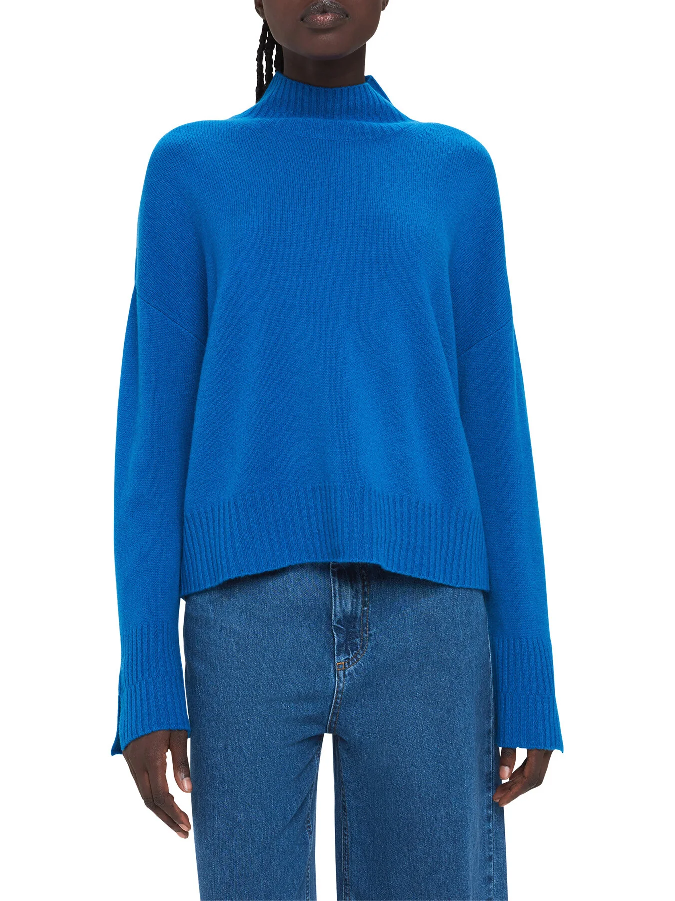 Wool Double Trim Funnel Neck - Image 2