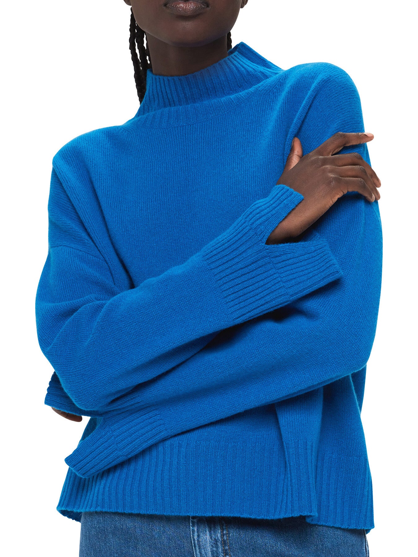 Wool Double Trim Funnel Neck - Image 4