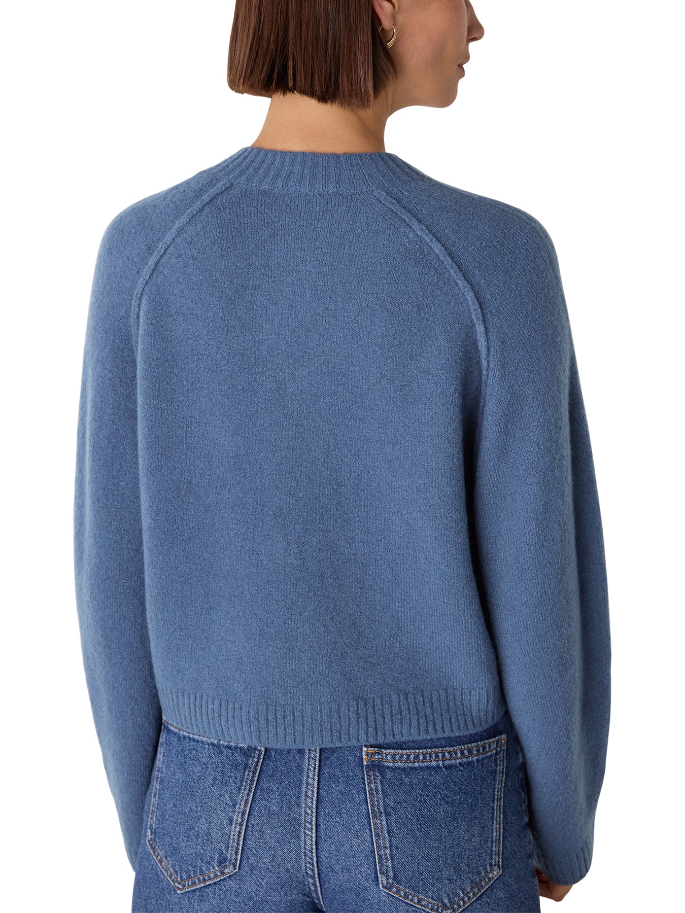 Wool Mix Crew Cardigan - Image 3