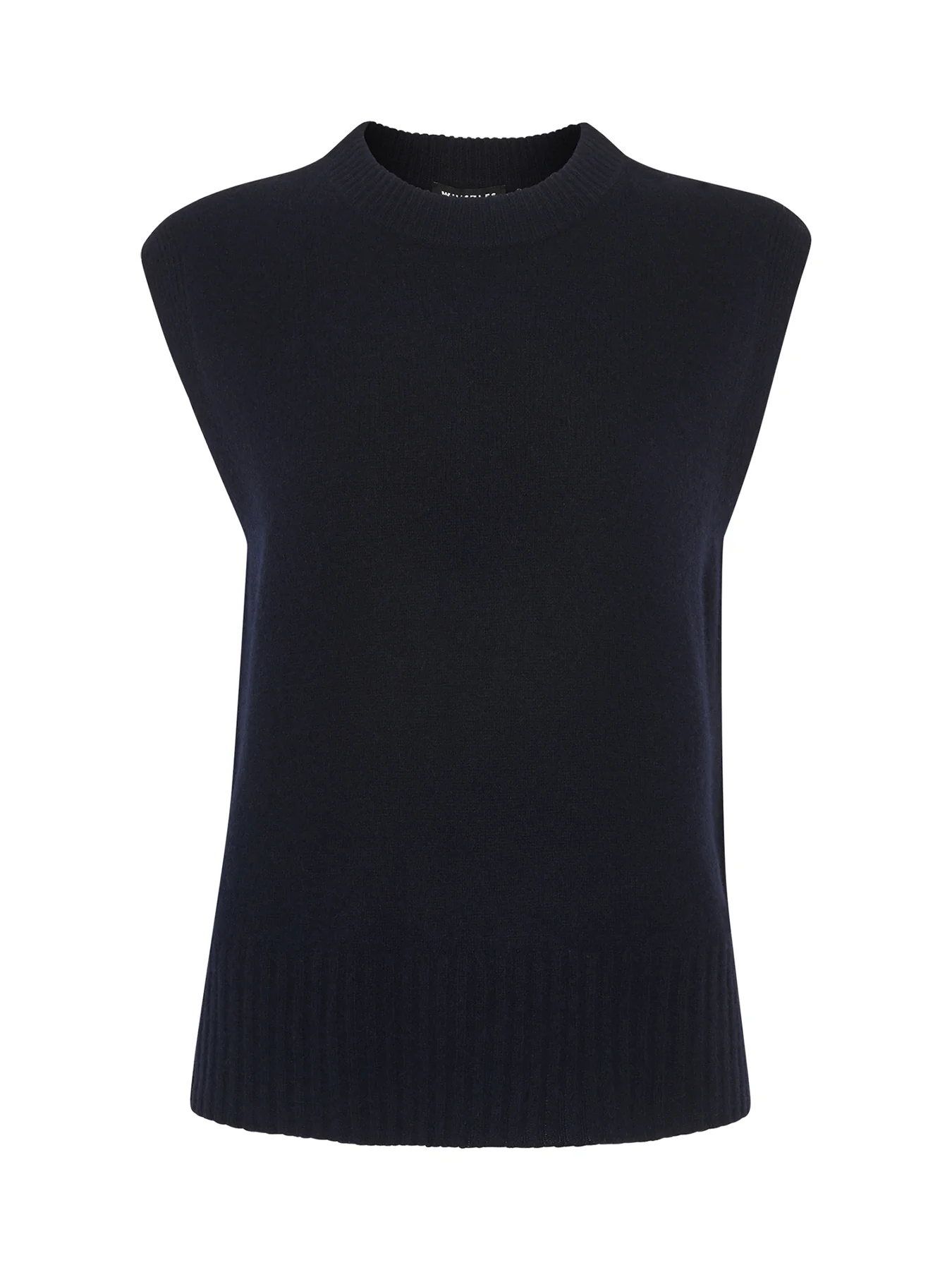 Wool Sleeveless Tank Blue