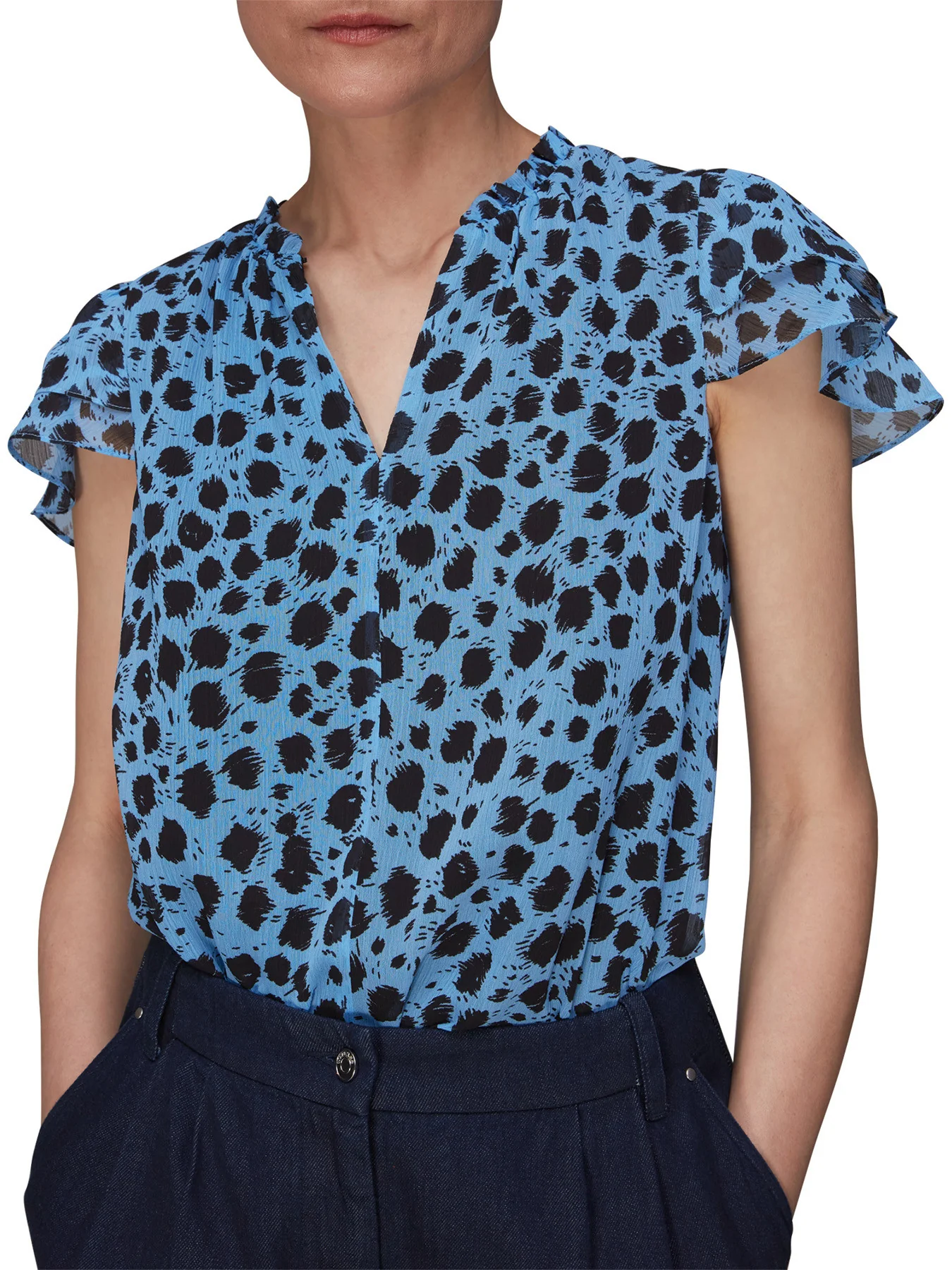 Brushed Dalmatian Blouse - Image 4