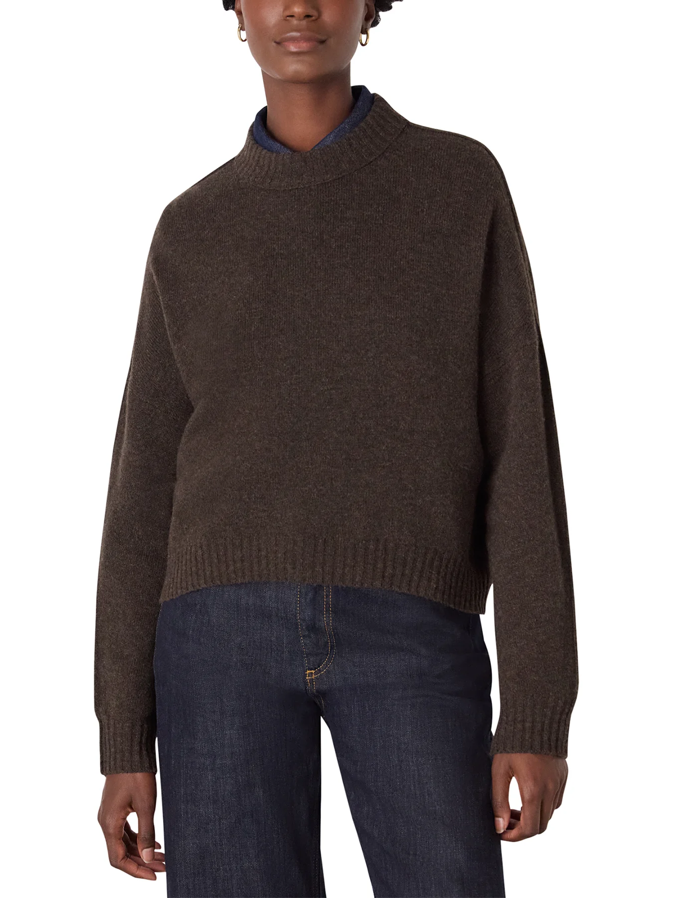 Wool Curved Hem Knit - Image 2
