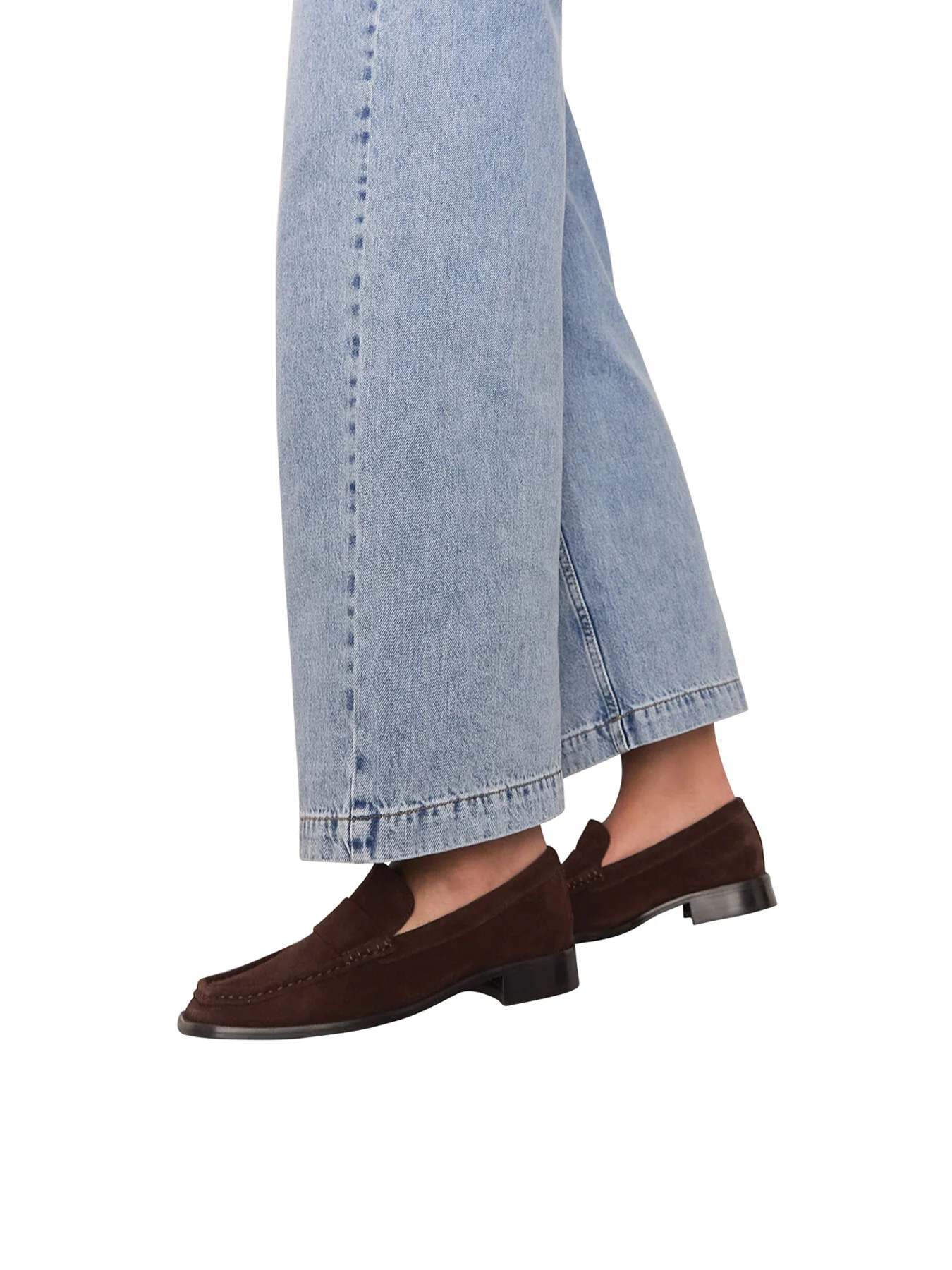 Mora Suede Square Toe Loafer - Image 4