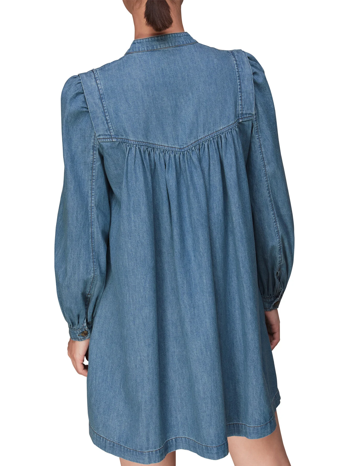 Chambray Trapeze Dress - Image 3