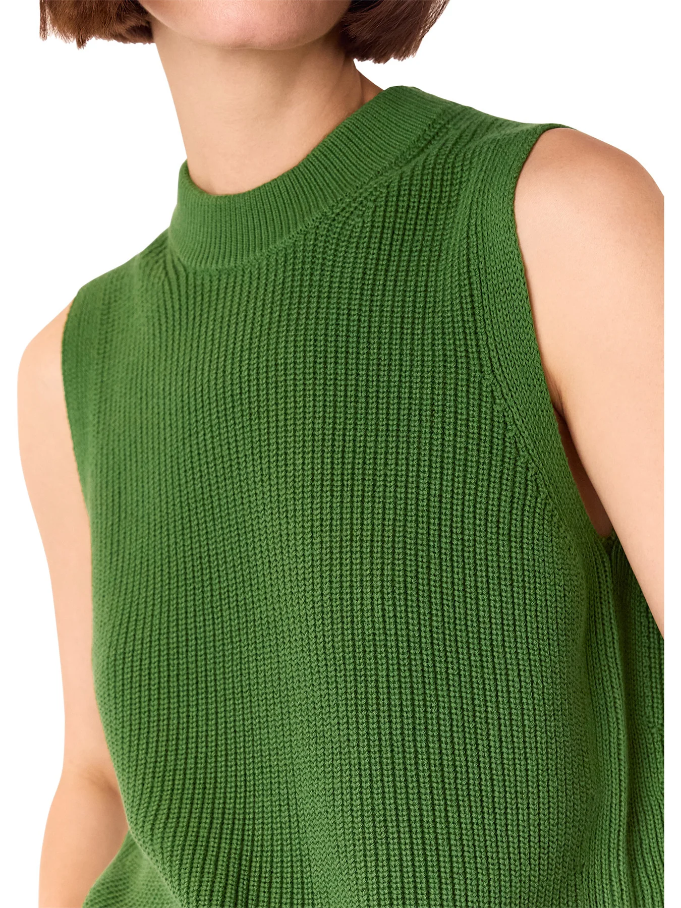 Cotton Back Detail Ribbed Tank - Image 4