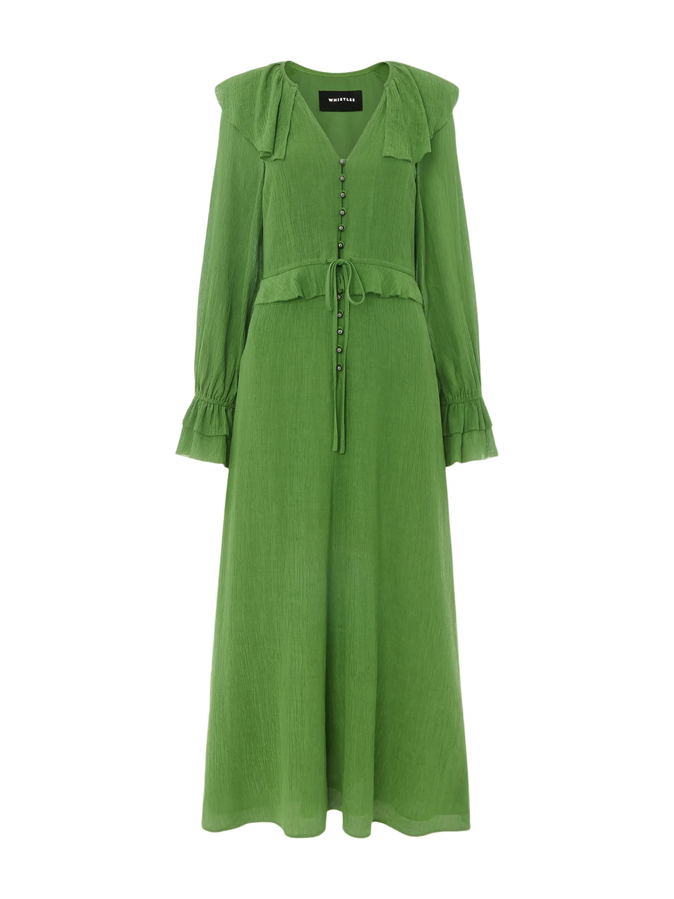 Frill Boho Midi Dress