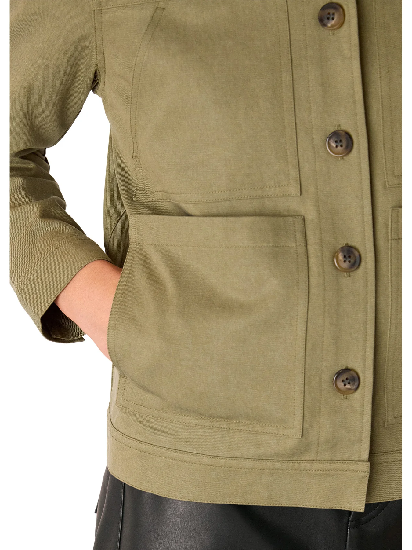 Mia Pocket Detail Jacket Green - Image 4