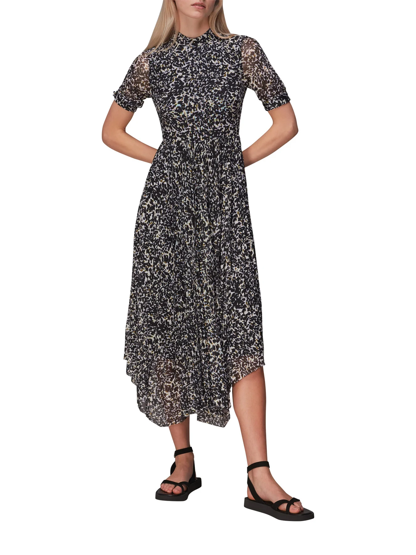 Smudge Cheetah Mesh Dress - Image 2