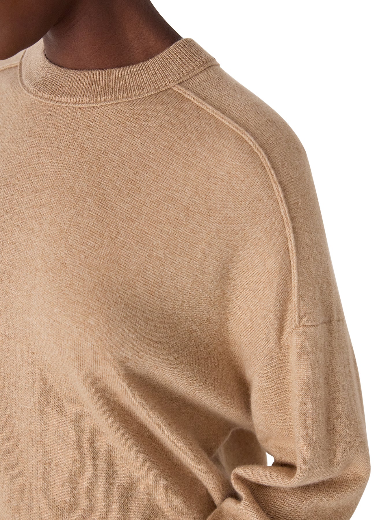 Seam Detail Crew Knit Neutral - Image 4