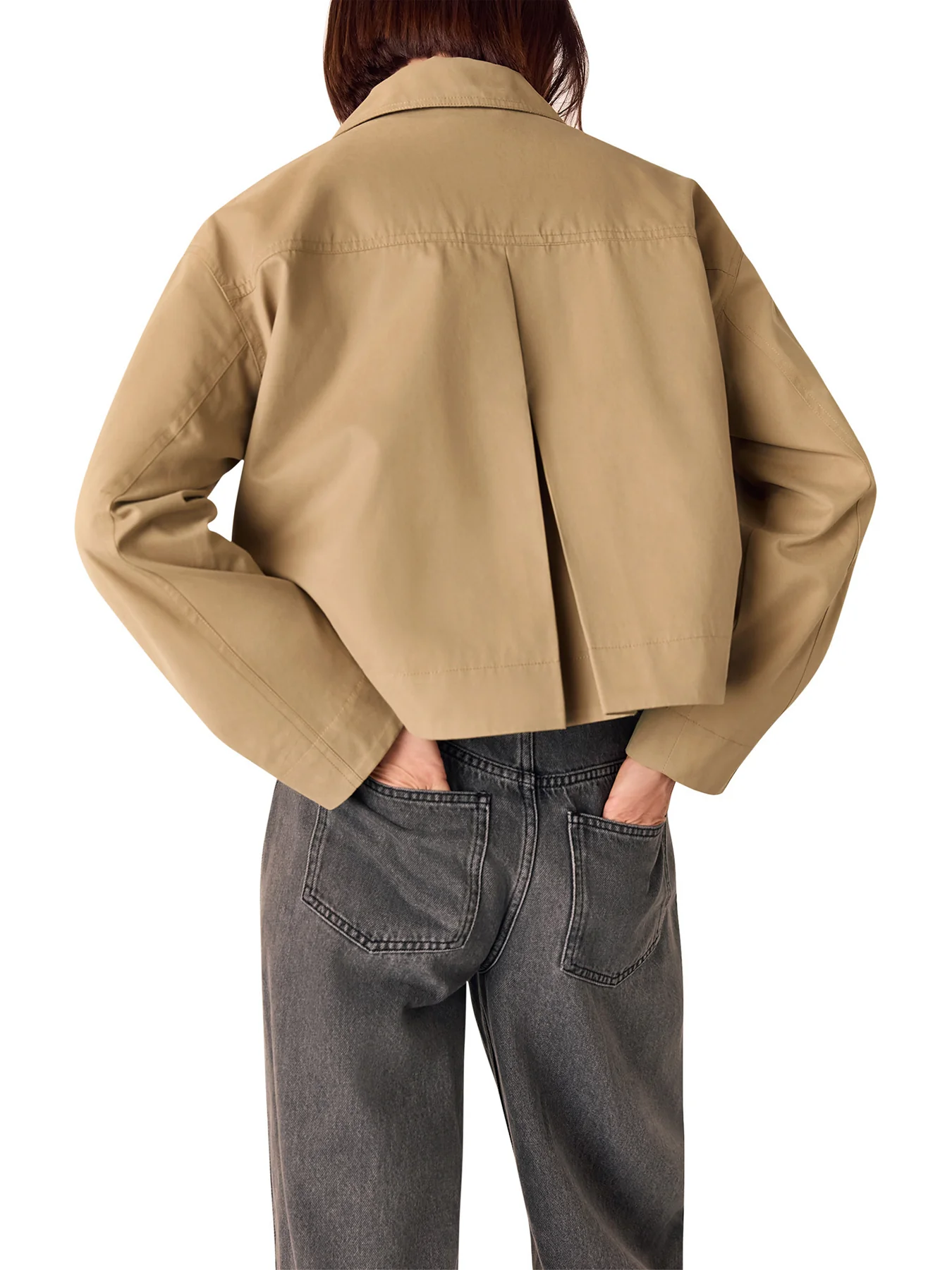 Short Cotton Trench Jacket - Image 3