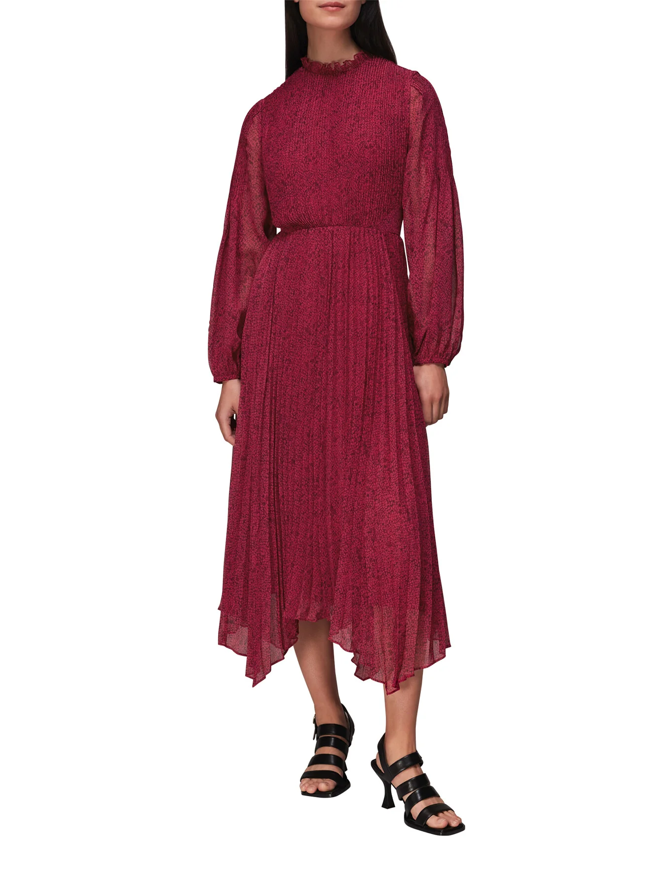 Abstract Snake Plisse Dress - Image 2