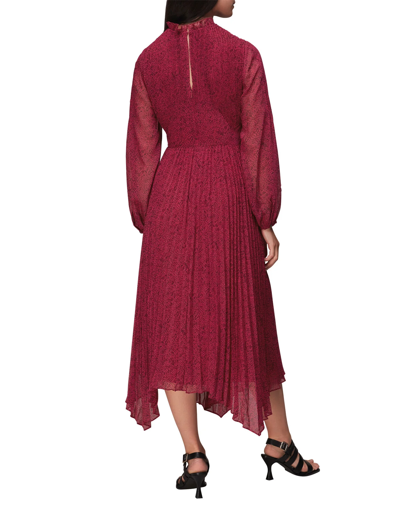 Abstract Snake Plisse Dress - Image 3
