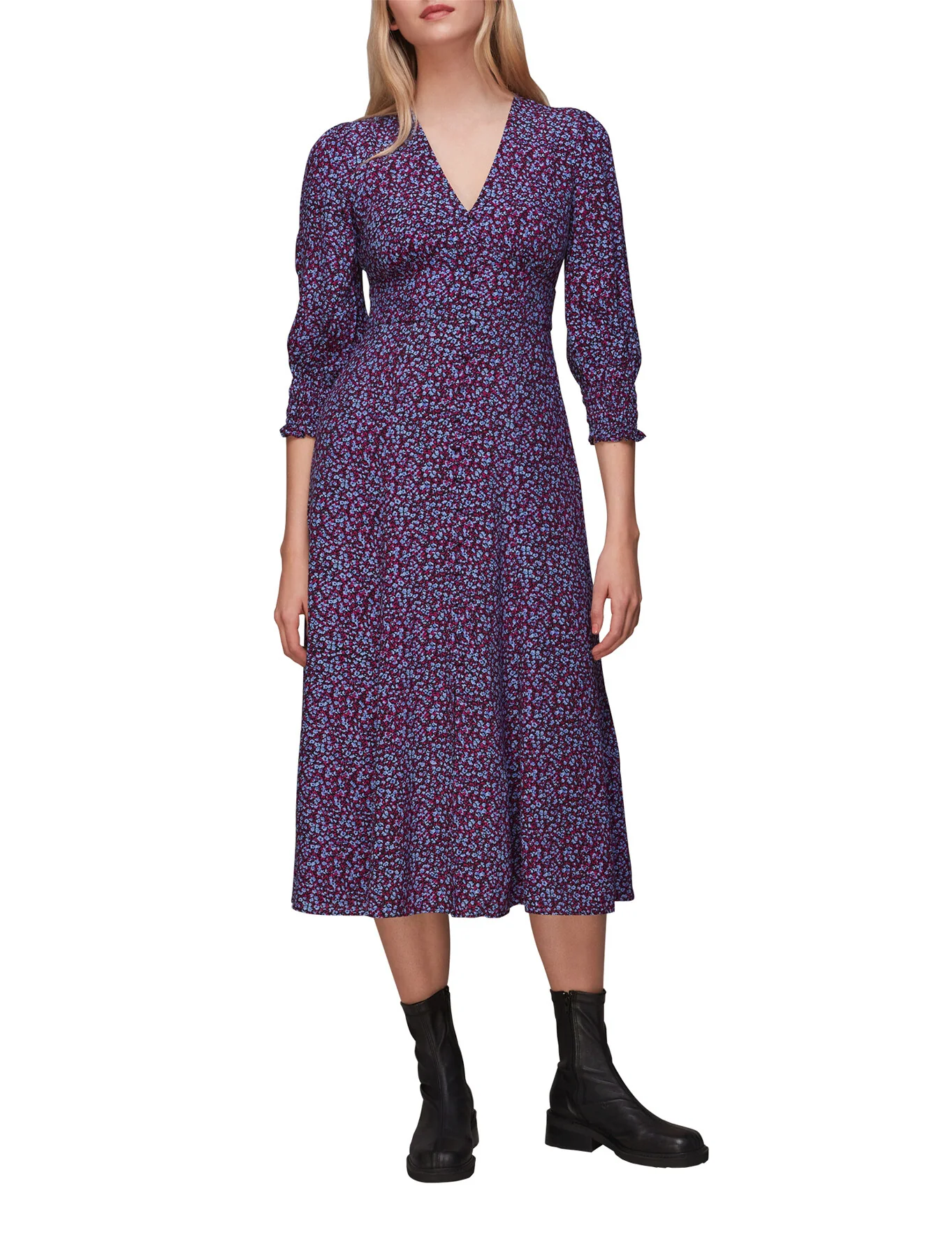 Floral Garden Midi Dress - Image 2