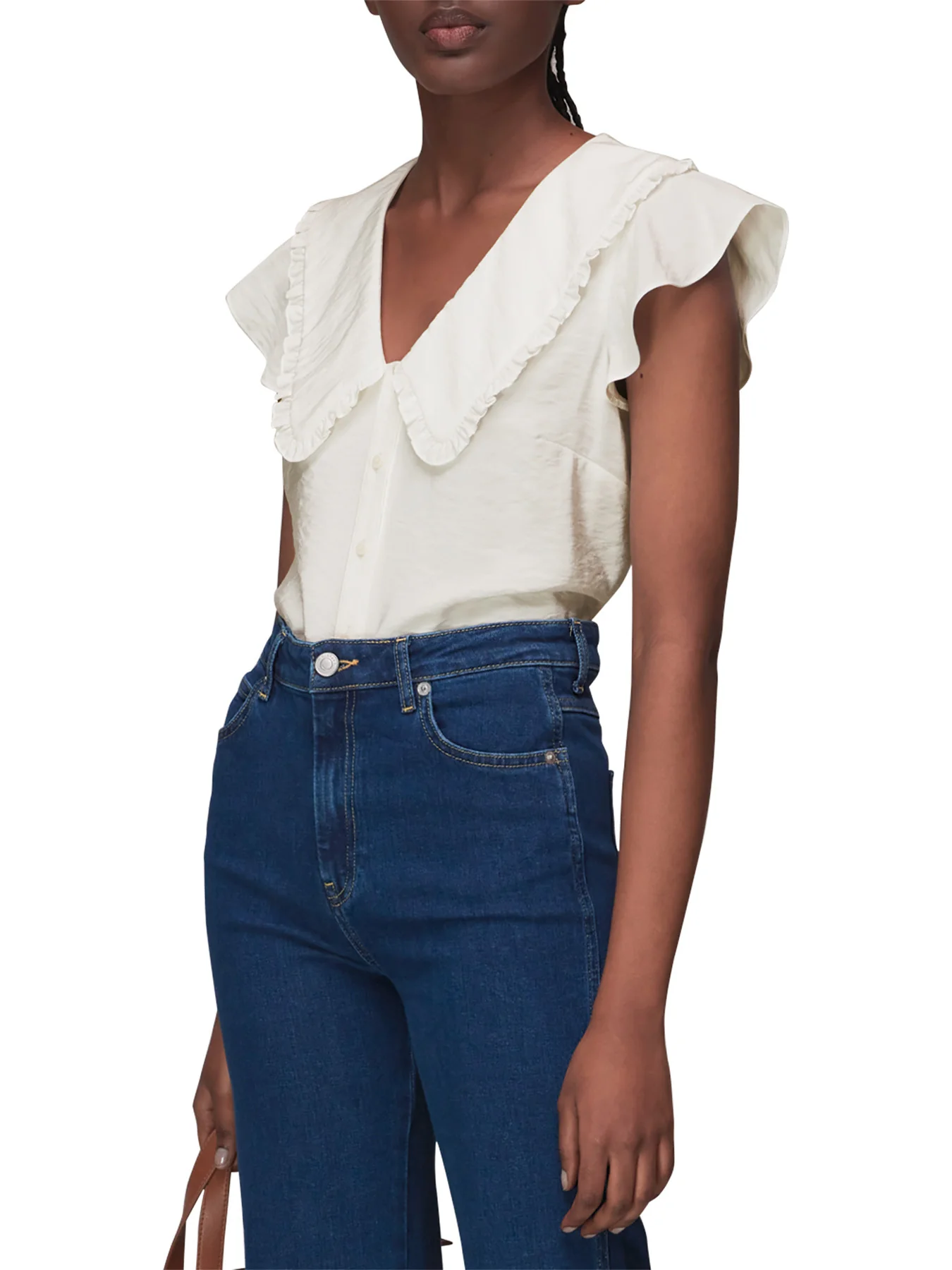 Short Sleeve Collar Top - Image 2