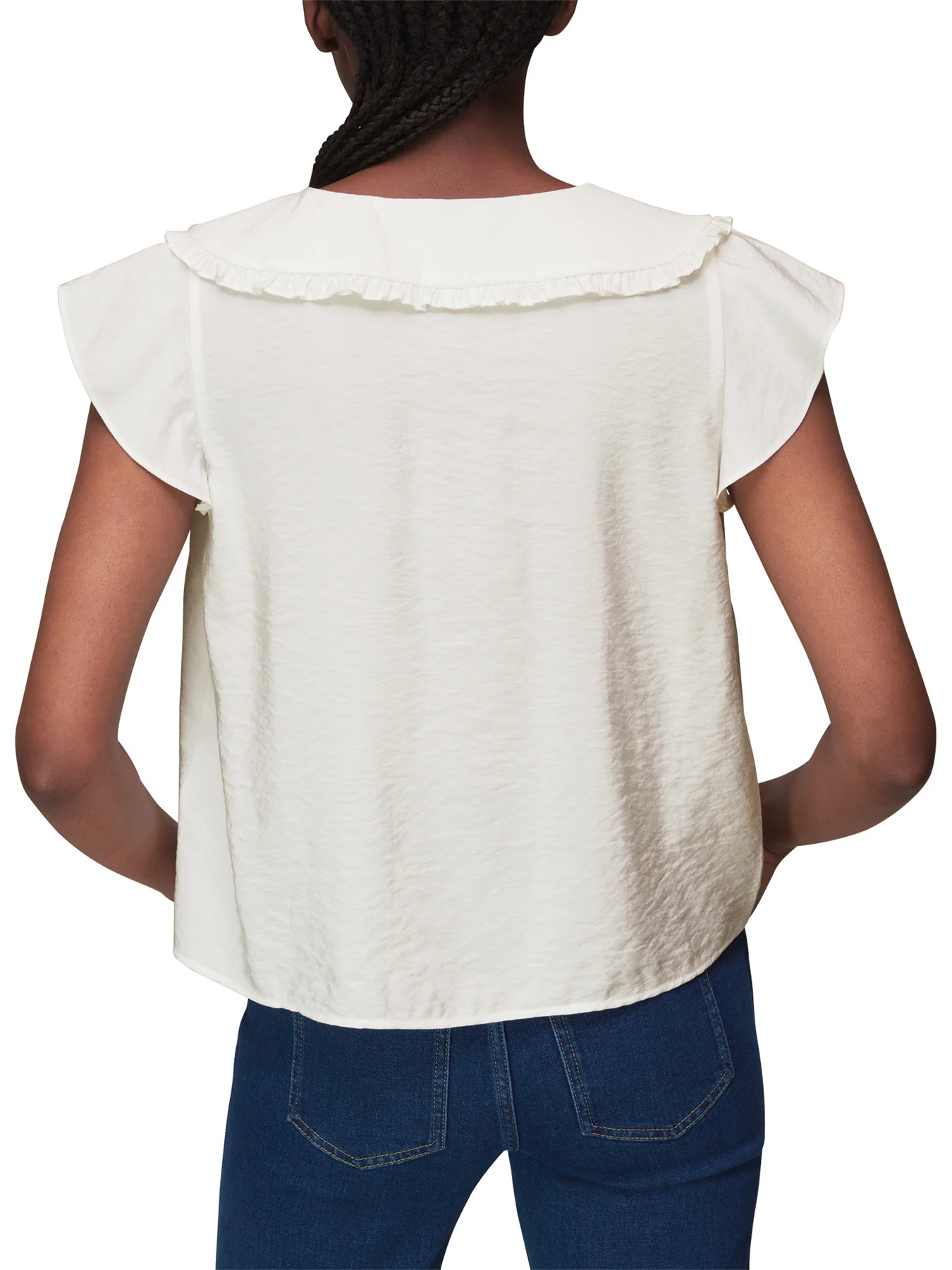 Short Sleeve Collar Top - Image 3