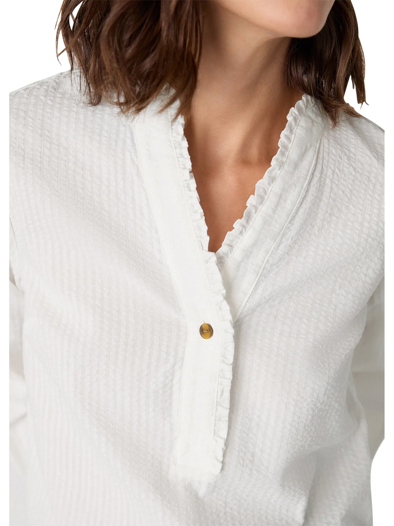 Textured Frill Shirt - Image 4