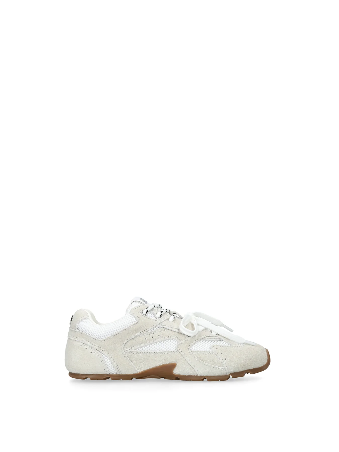 Aisel Suede Trainers White - Image 4