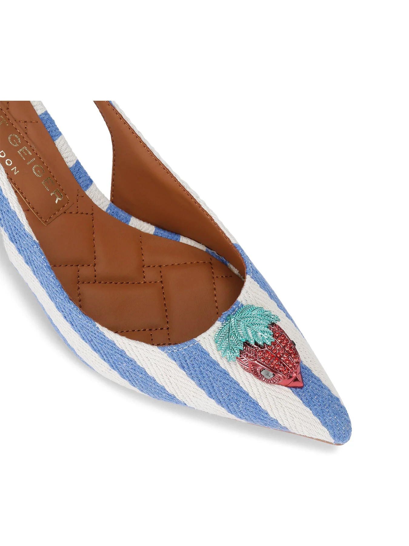 Belgravia Slingback Heels White - Image 4