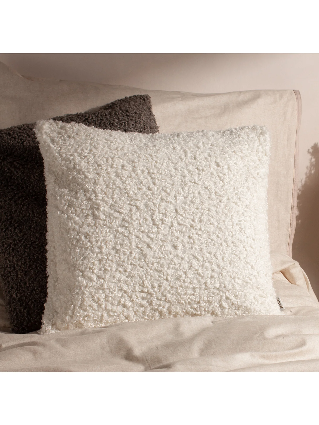 Cabu Feather Cushion Ecru - Image 2
