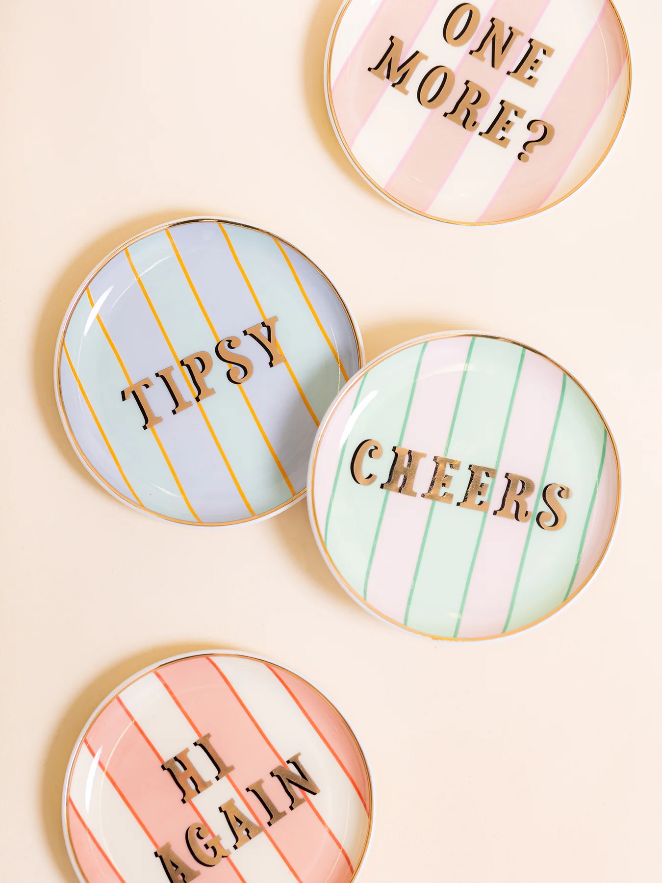 Set of 4 Slogan Coasters - Image 2