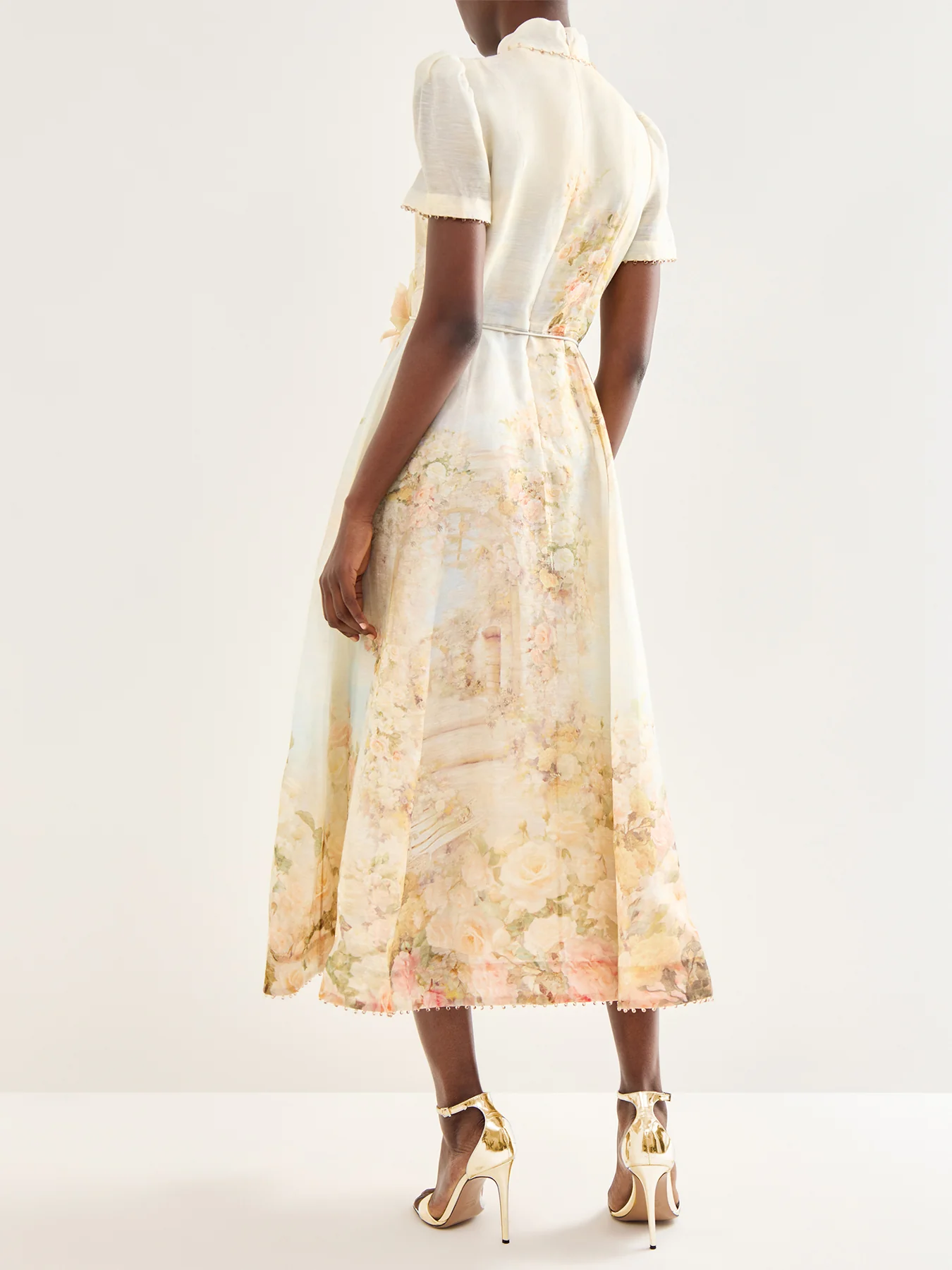 Memento Picnic Midi Dress Rose Cream - Image 5