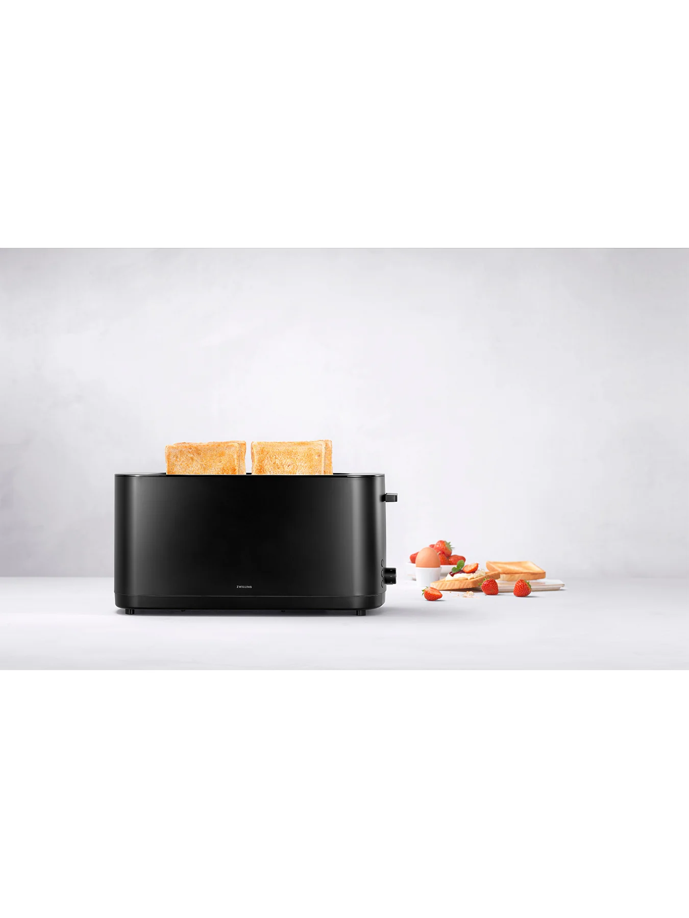 4 Slice Toaster with Bun Warmer Black - Image 2